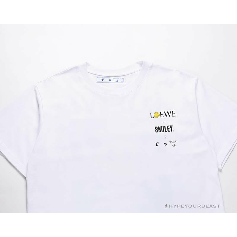 OFF-WHITE X LOEW X SMILEY Tee Shirt 'WHITE'