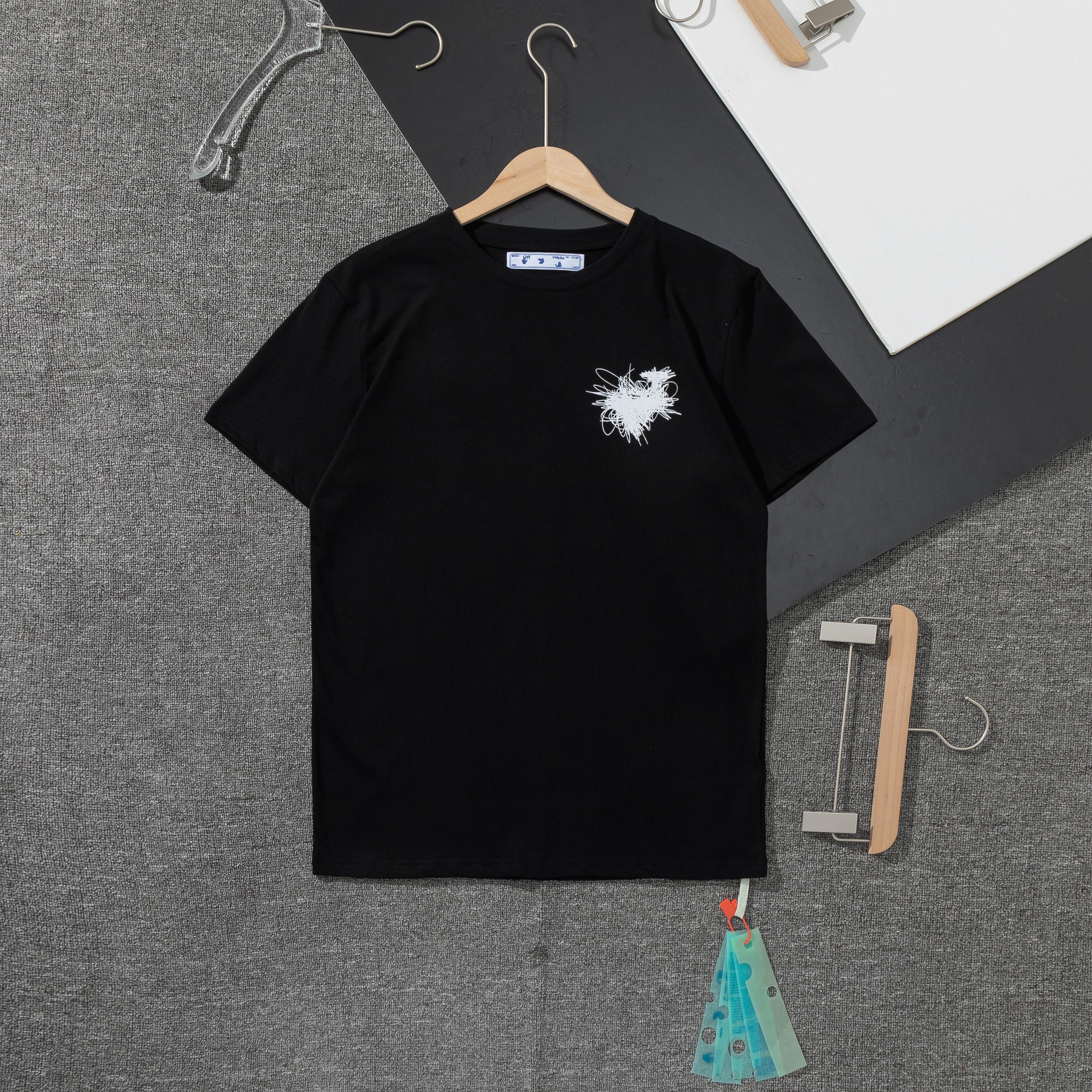 OFF-WHITE Ballpoint Pen Depicting Pattern Tee Shirt 'BLACK'