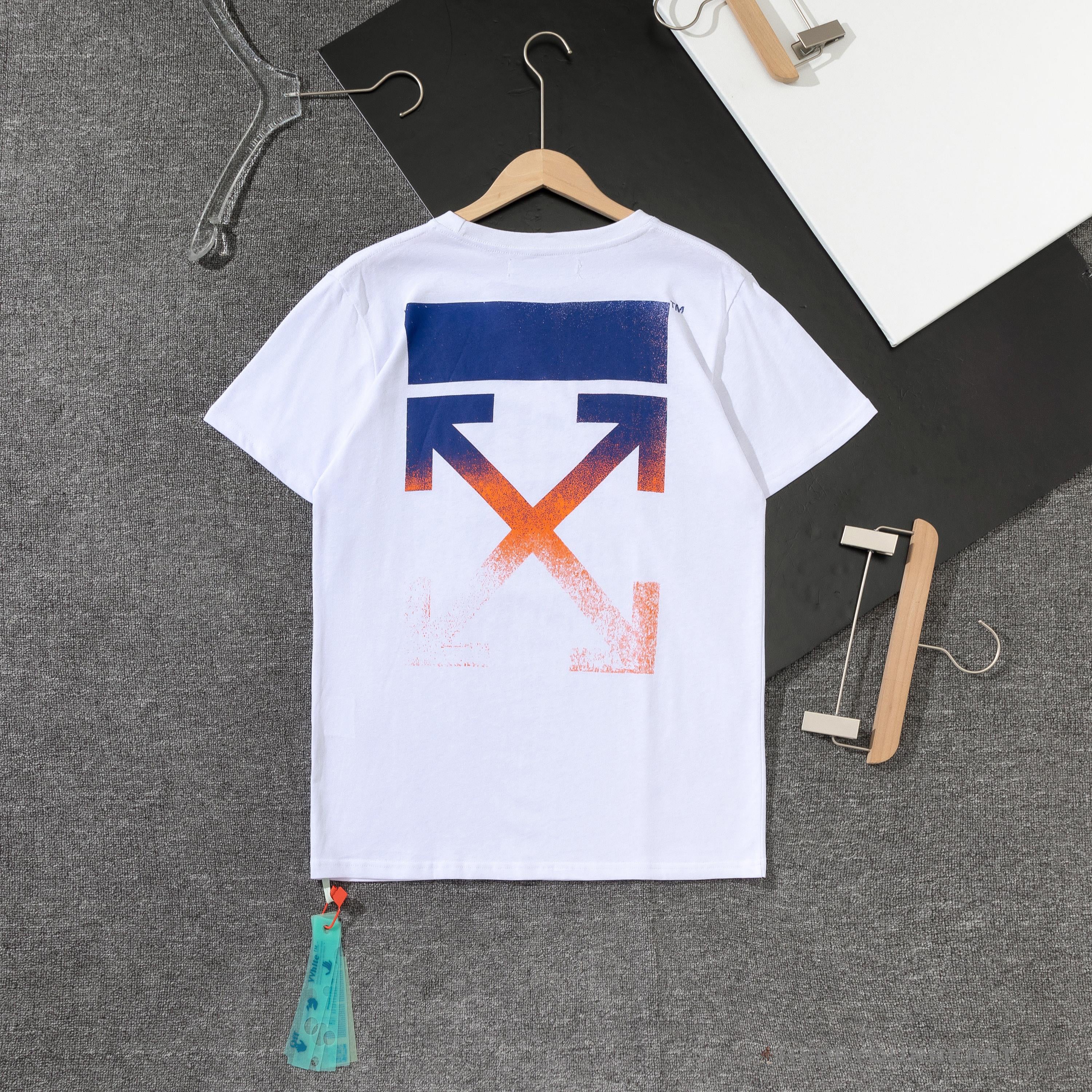 OFF-WHITE Gradient Classic Cross Arrow Tee Shirt 'WHITE'