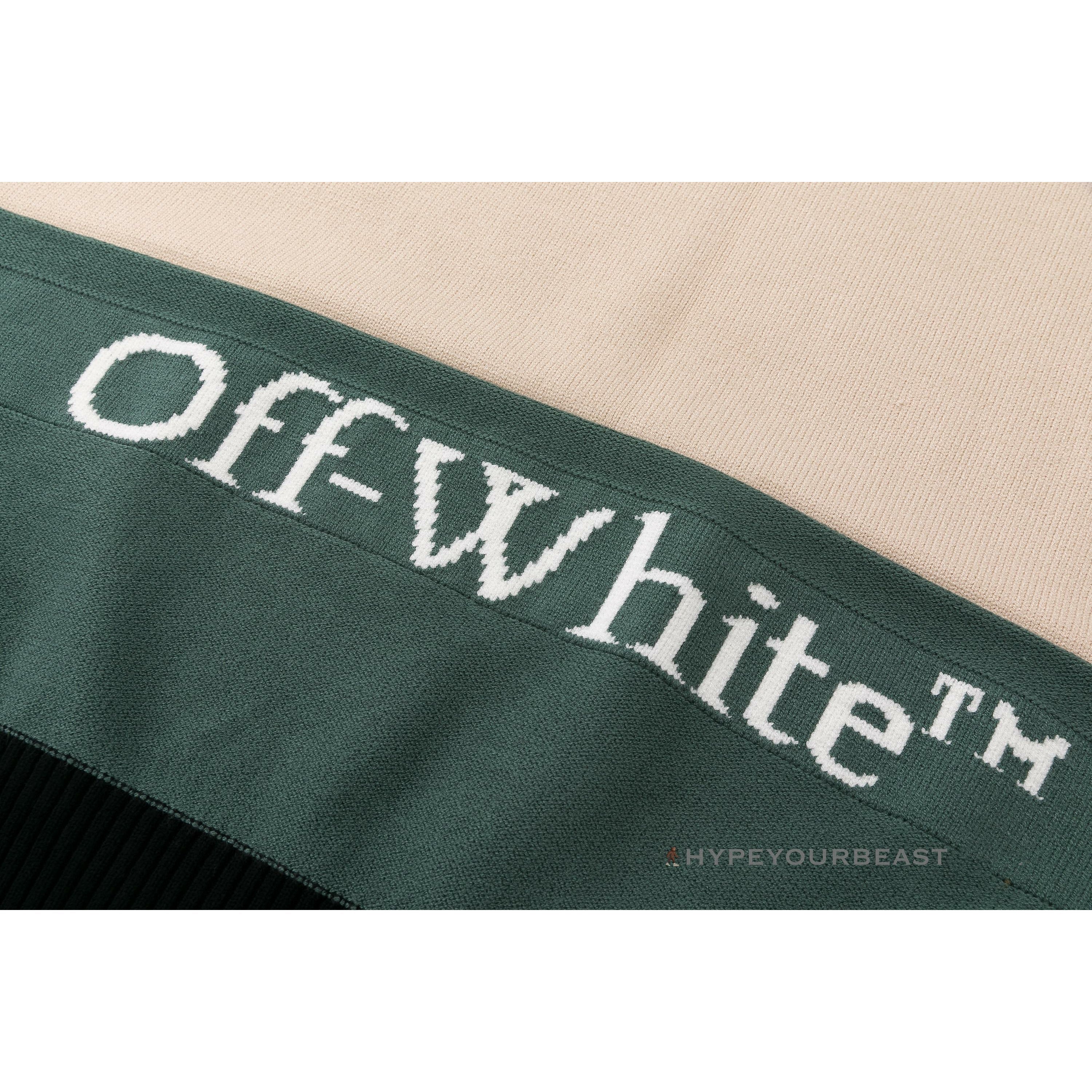 Off-White Shirt - Khaki & Green