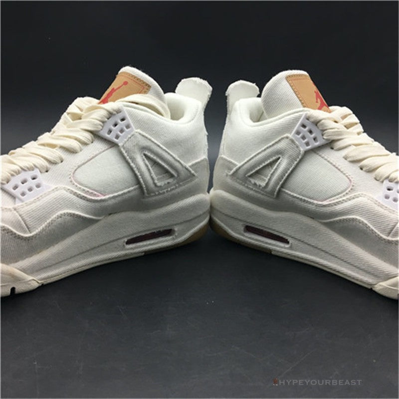 Jordan 4 X Levi's White