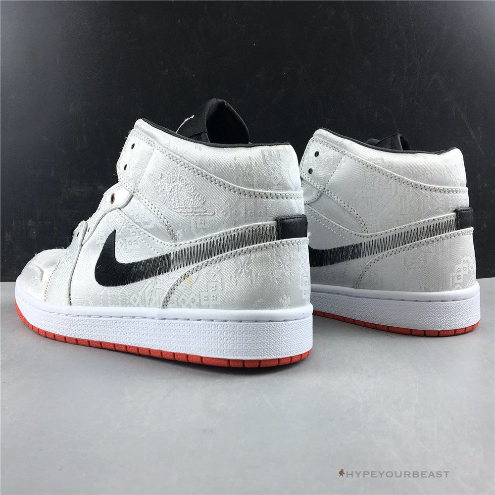 Air Jordan 1 Mid X CLOT White