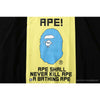 BAPE Ape Head Blue X Yellow Contrast Letter Tee Shirt