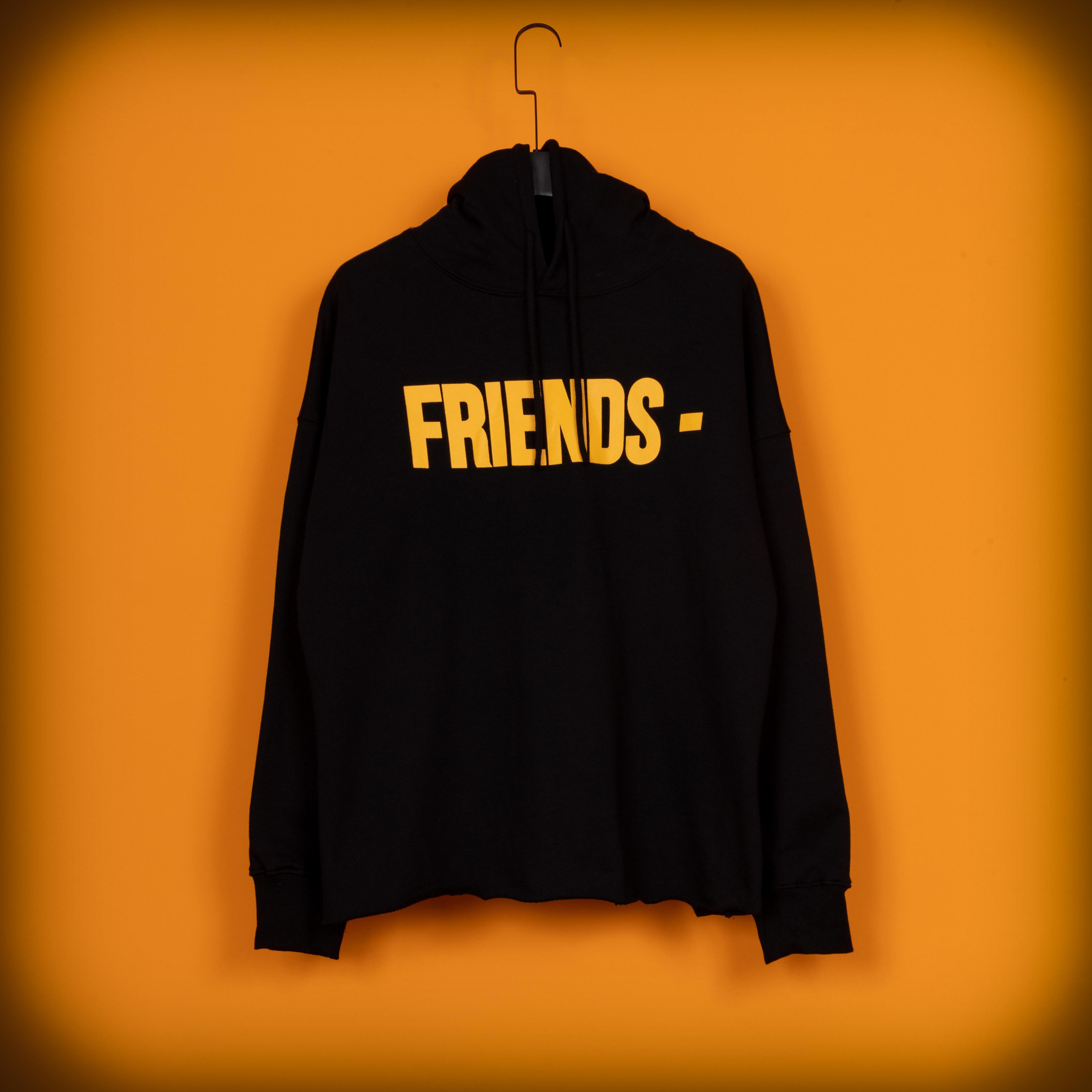 Vlone Yellow and Black Friends Hoodie