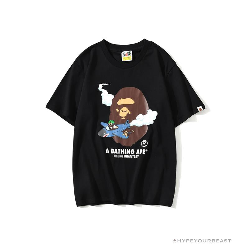 BAPE Co-Branded Fly Boy Tee Shirt 'BLACK'