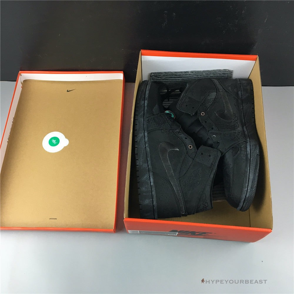 Air Jordan 1 Mid X CLOT 'Black'
