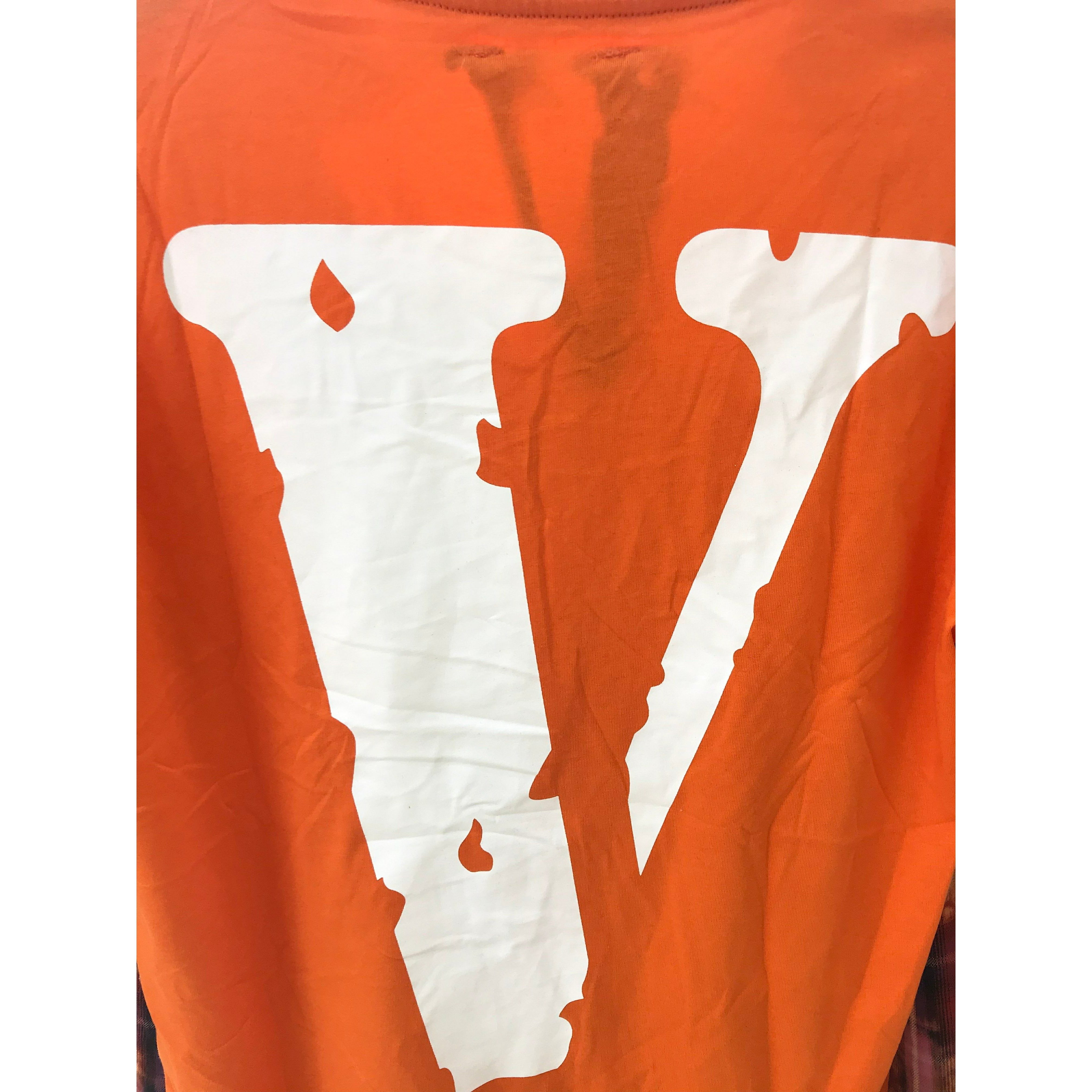 Vlone Orange Staple Tee Shirt