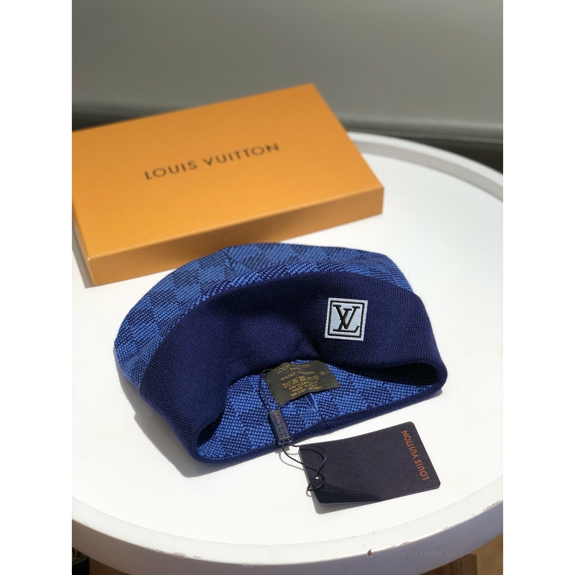 LV Beanie Blue