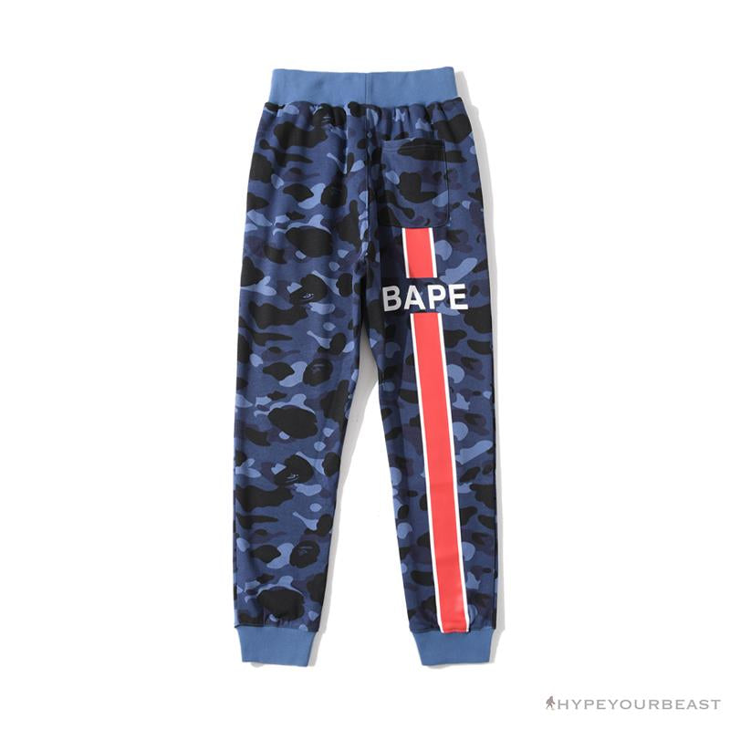 BAPE x PSG Paris Saint-Germain Camouflage Blue Pants