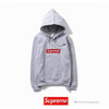 Supreme Box Logo Hoodie Grey Red