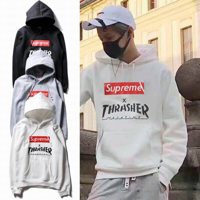 Supreme X Thrasher Hoodie White