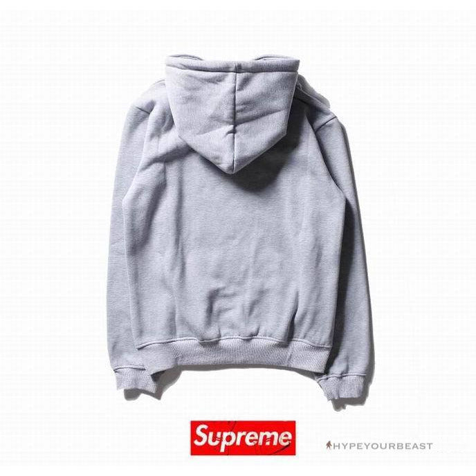 Supreme Box Logo Hoodie Grey Red