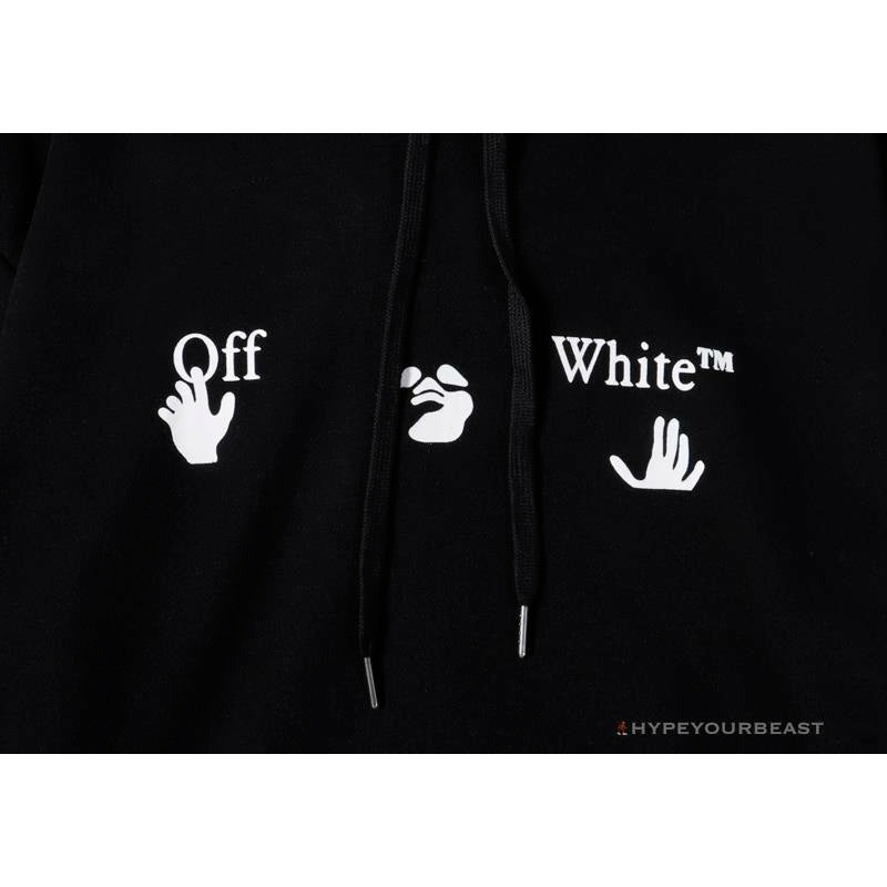 OFF-WHITE Green Arrow Hoodie 'BLACK'