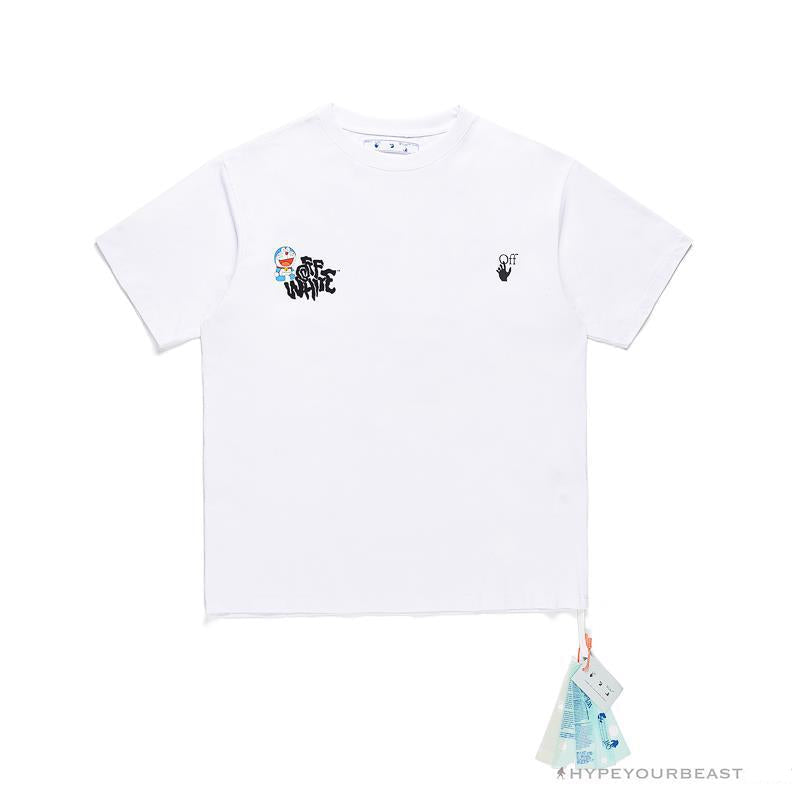OFF-WHITE Graffiti Letter Doraemon Tee Shirt 'WHITE'