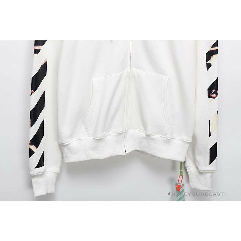 OFF-WHITE Angel Jesus Religious Print Hoodie 'WHITE'