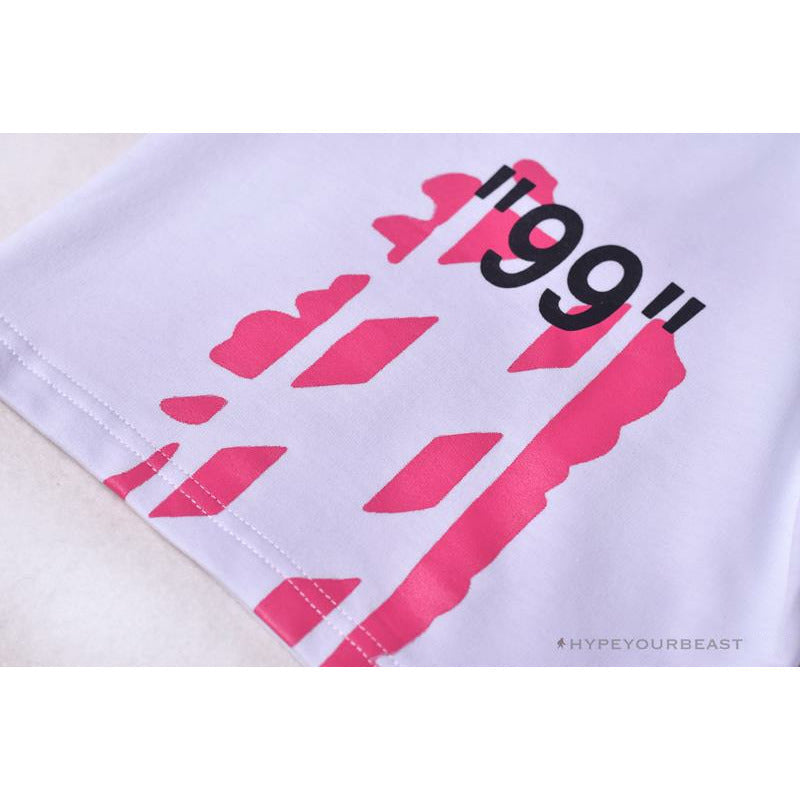 OFF-WHITE 99 x Pink Arrow Shorts 'WHITE'