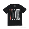 Vlone Black and Red Tee Shirt