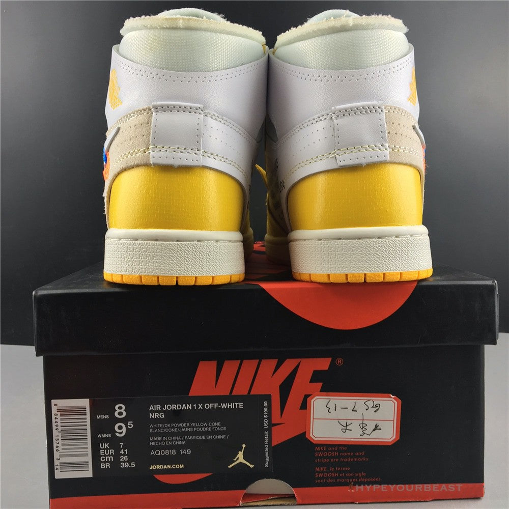 Off-White X Air Jordan 1 High Canary Yellow