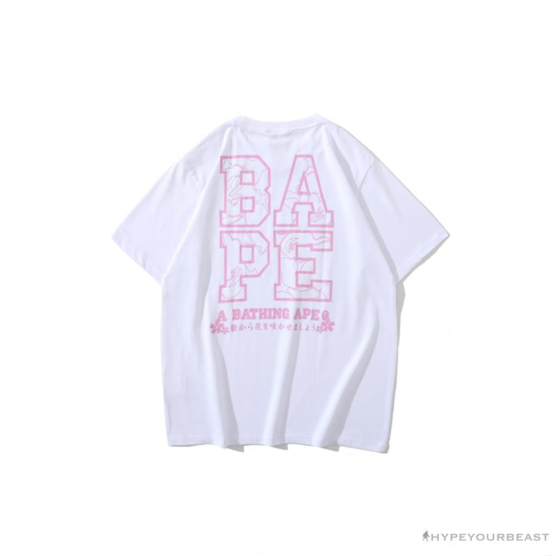 BAPE Japan Limited Edition Mt. Fuji Sakura Tee Shirt 'WHITE'