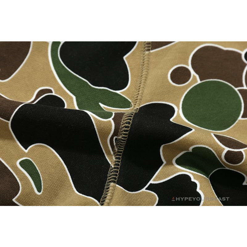 BAPE Shark Head STA Star Camouflage Hoodie 'YELLOW'