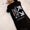 OFF-WHITE Daisy Graffiti Arrow Conley Tee Shirt 'BLACK'