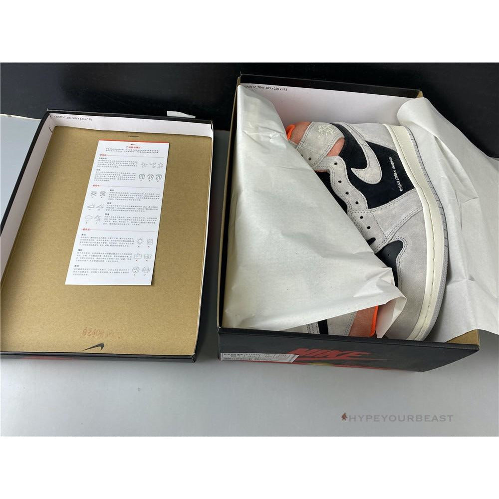 Air Jordan 1 Retro High OG Neutral Grey Hyper Crimson