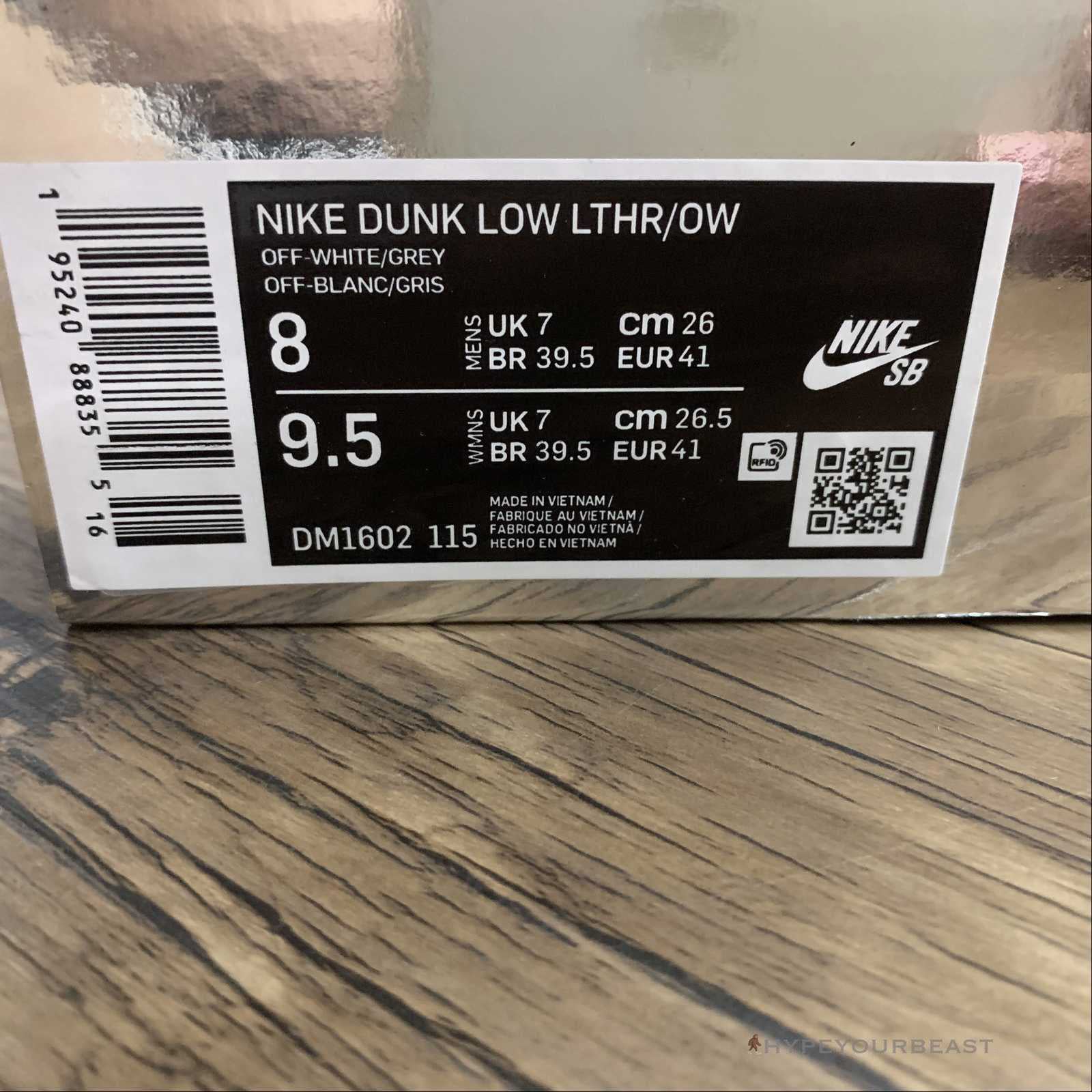 Off White X Nike Dunk Low 'Dear Summer - 02/50'