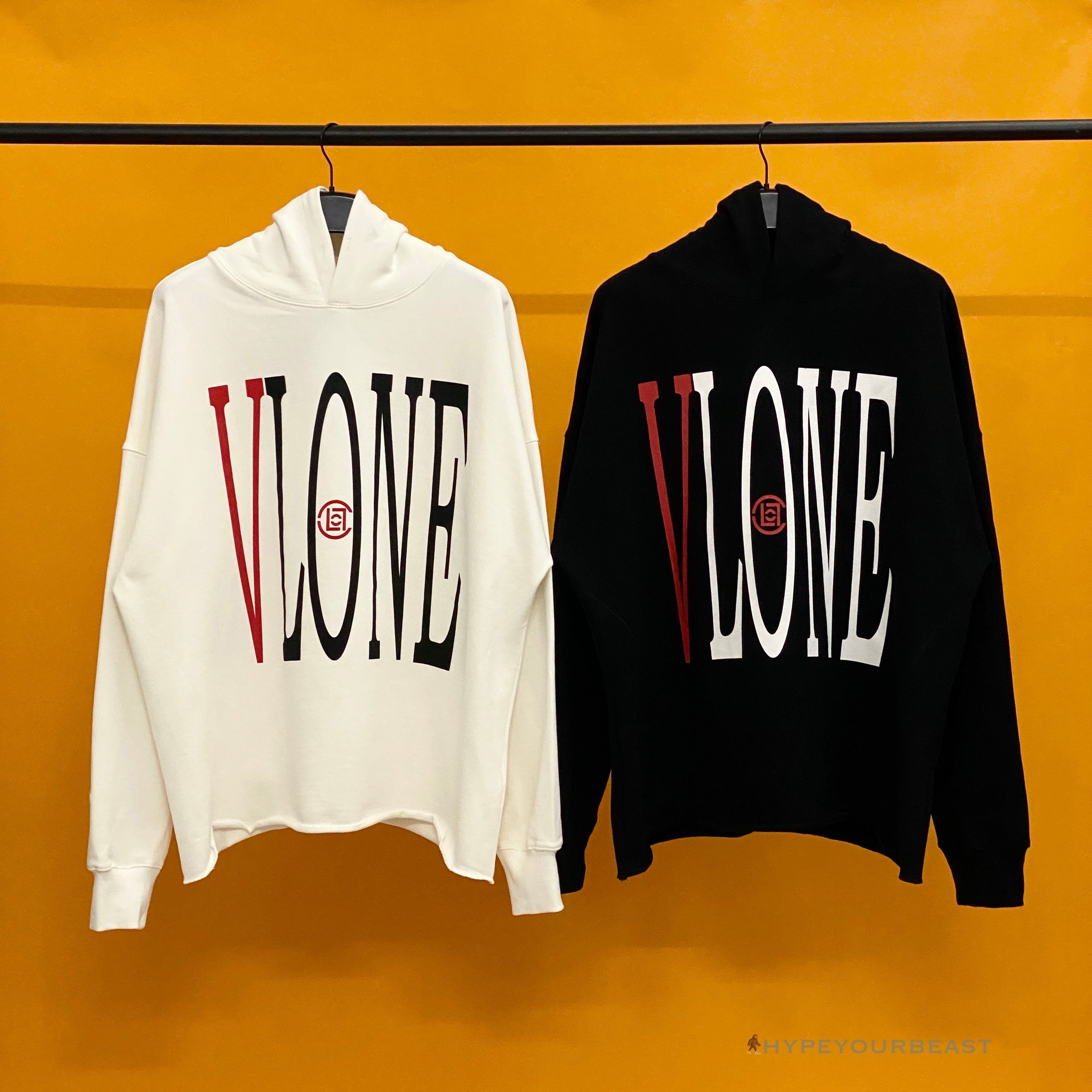 Vlone Black White Serpent Hoodie