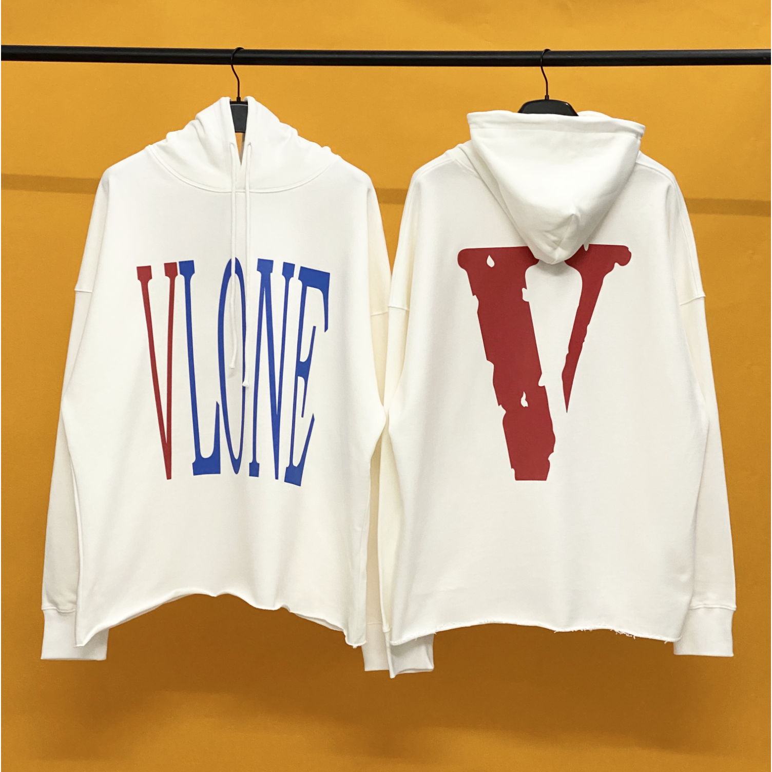 Vlone Red White and Blue Hoodie