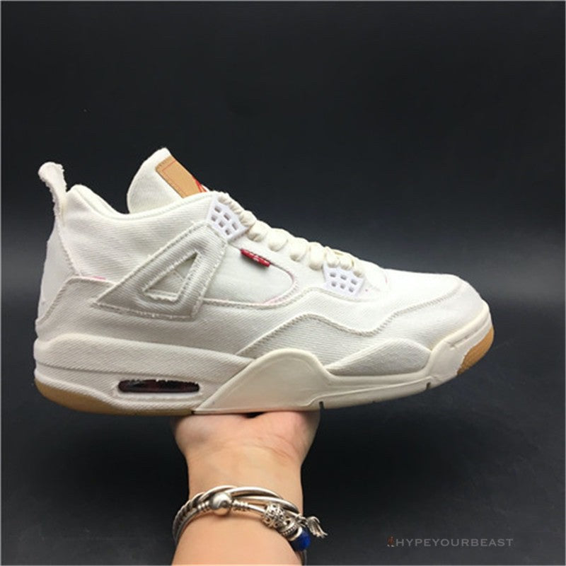 Jordan 4 X Levi's White