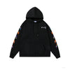 Off White Hoodie Embroidered Black