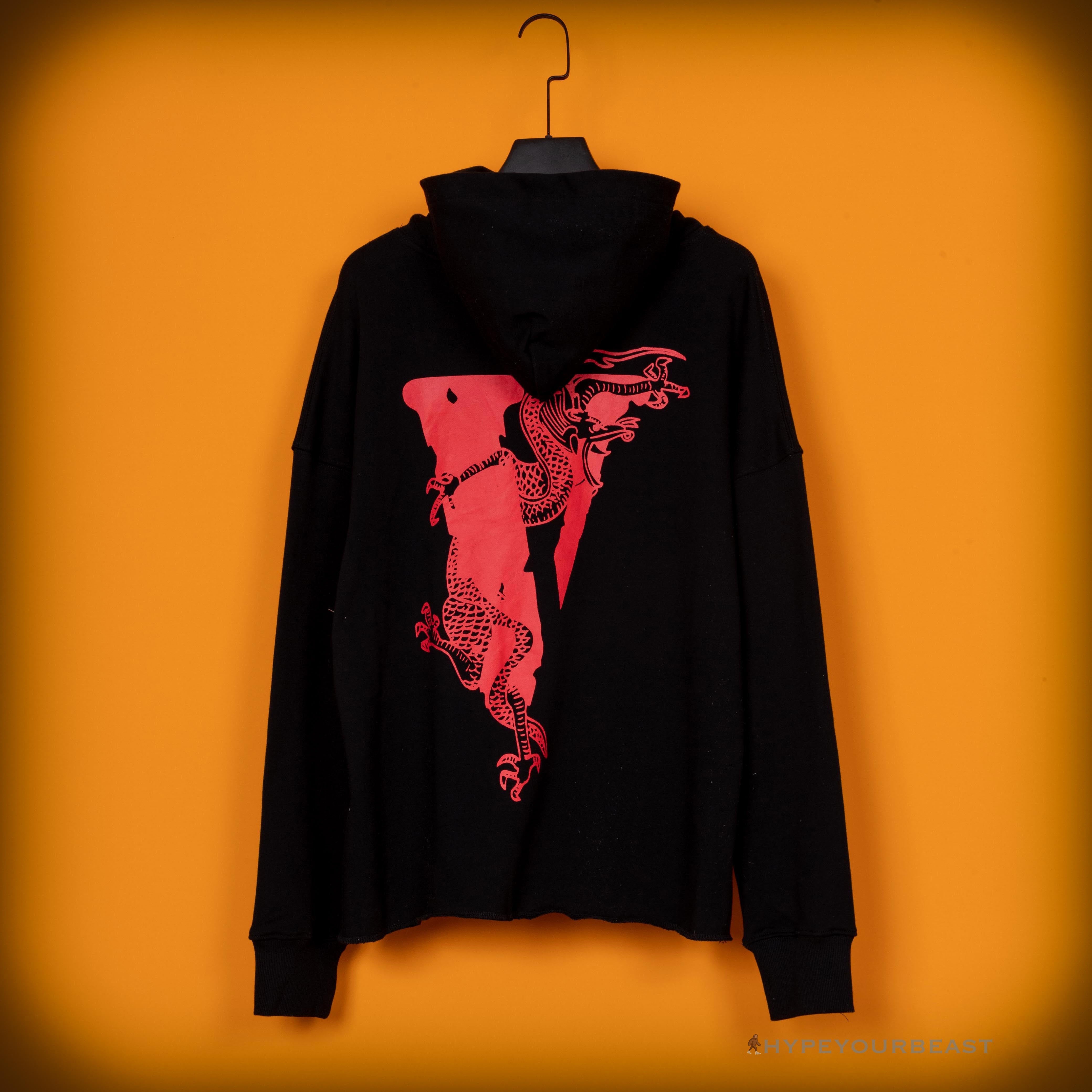 Vlone Black Red Serpent Hoodie