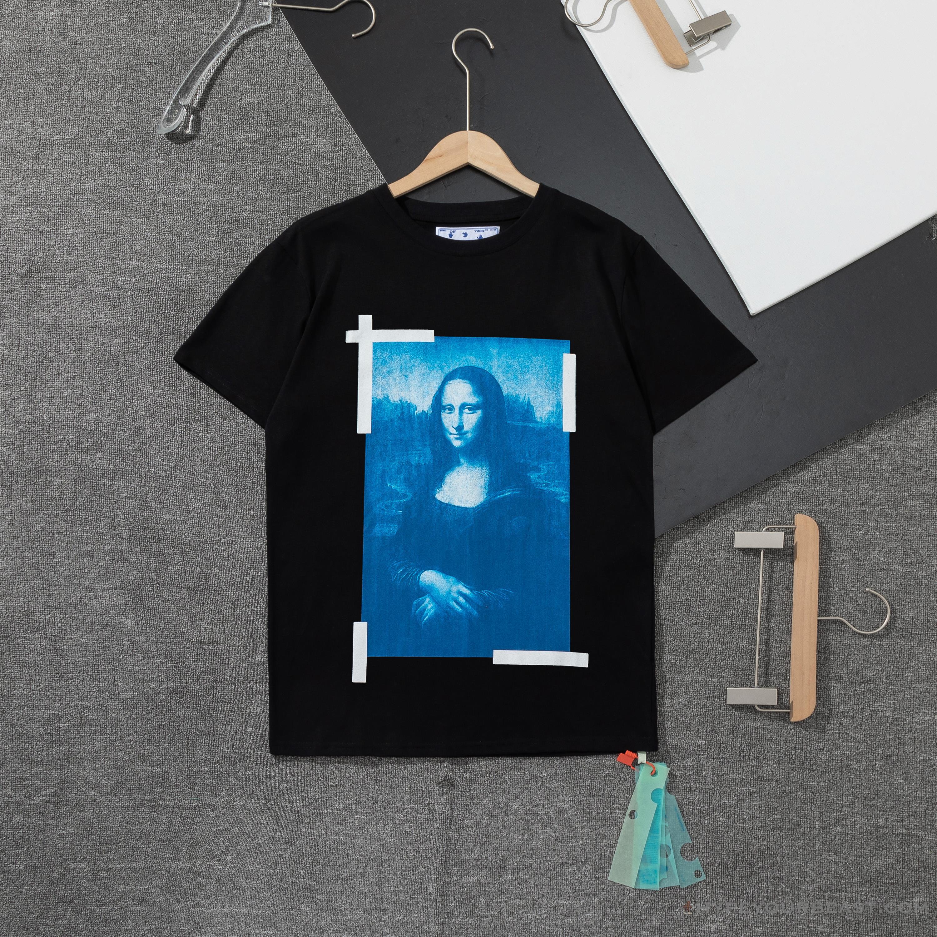 OFF-WHITE Classic Mona Lisa Print Tee Shirt 'BLACK'