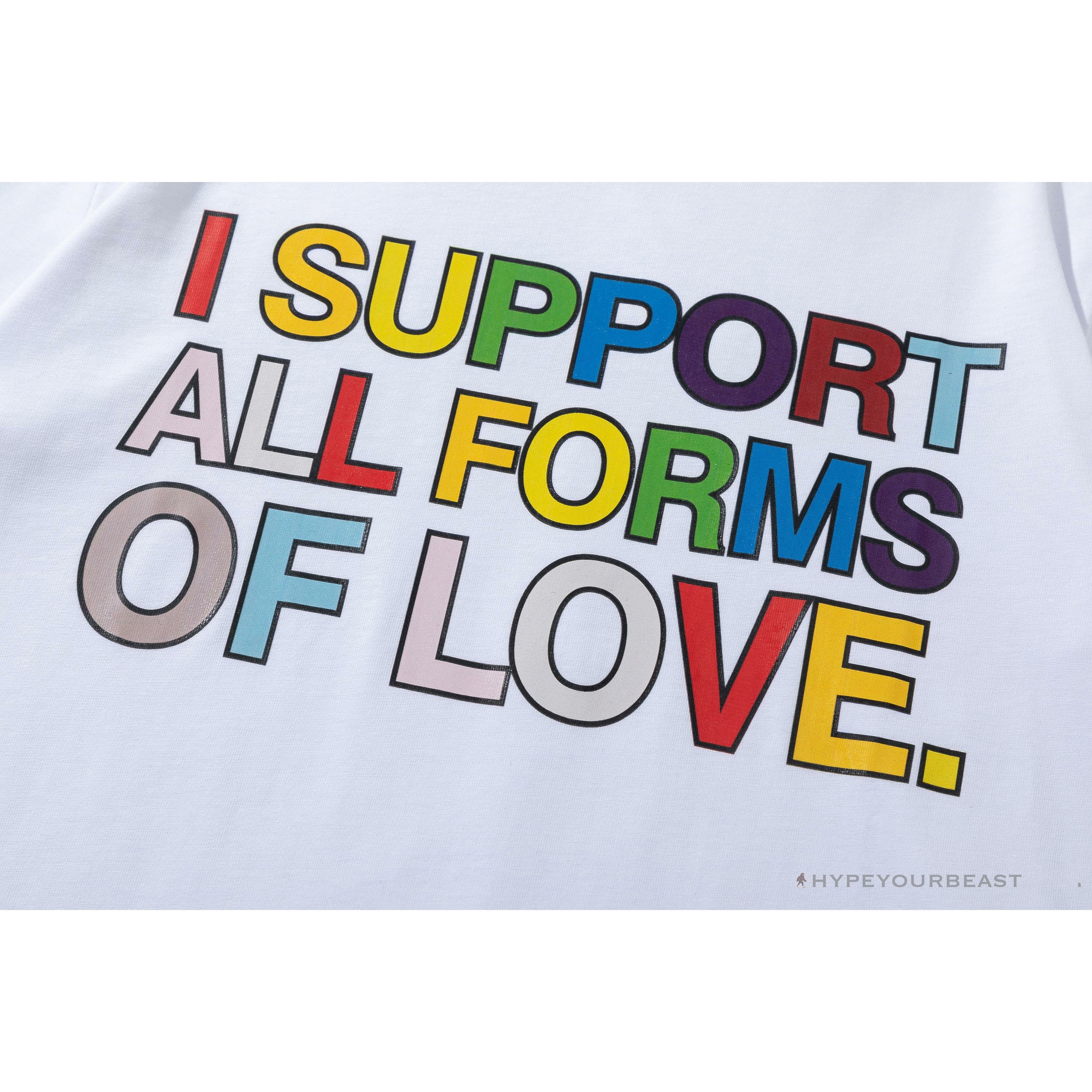 OFF-WHITE Support Love 'WHITE' Tee Shirt