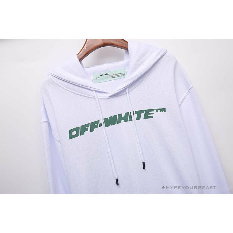 OFF-WHITE Hand-Painted Utility Pole Worker Hoodie 'WHITE'