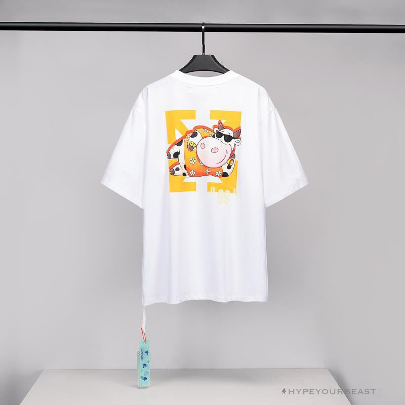 OFF-WHITE Hawaiian Cow Arrow Tee Shirt "WHITE'