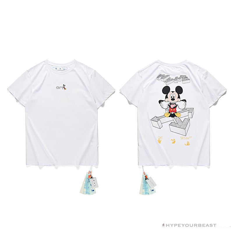 OFF-WHITE Mickey Bluff Face Tee Shirt 'WHITE'