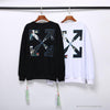 OFF-WHITE New Madonna Painting Cotton Terry Long Sleeve Shirt 'WHITE'