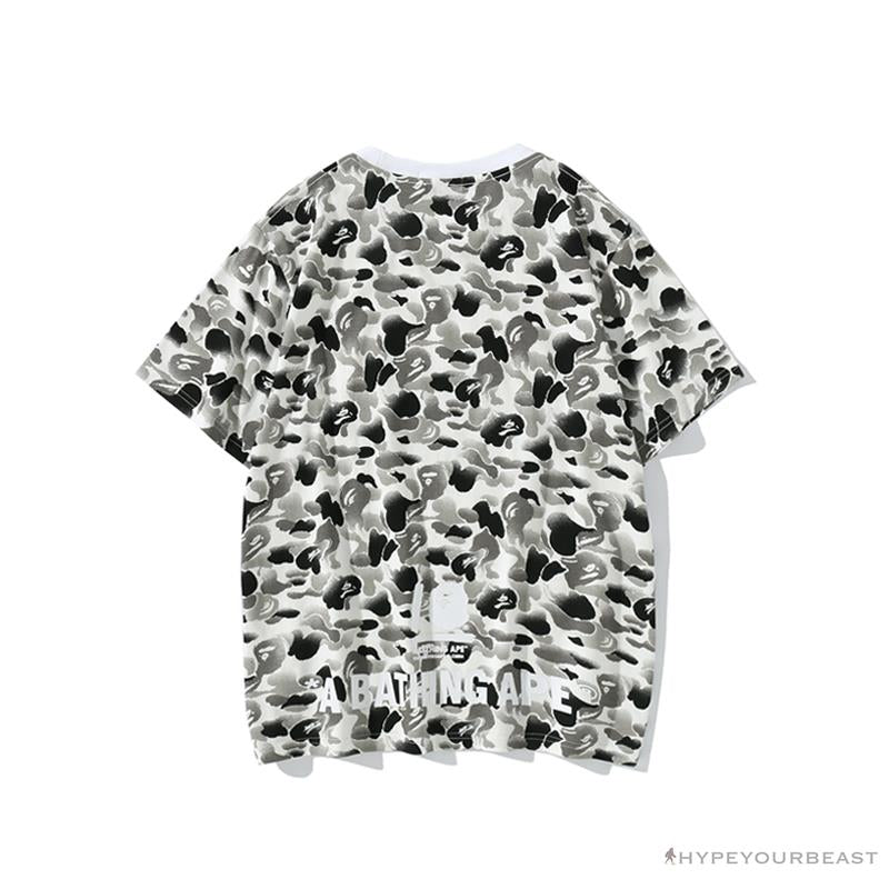 BAPE Chinese Style Ink 10th Anniversary Camouflage Tee Shirt 'WHITE'