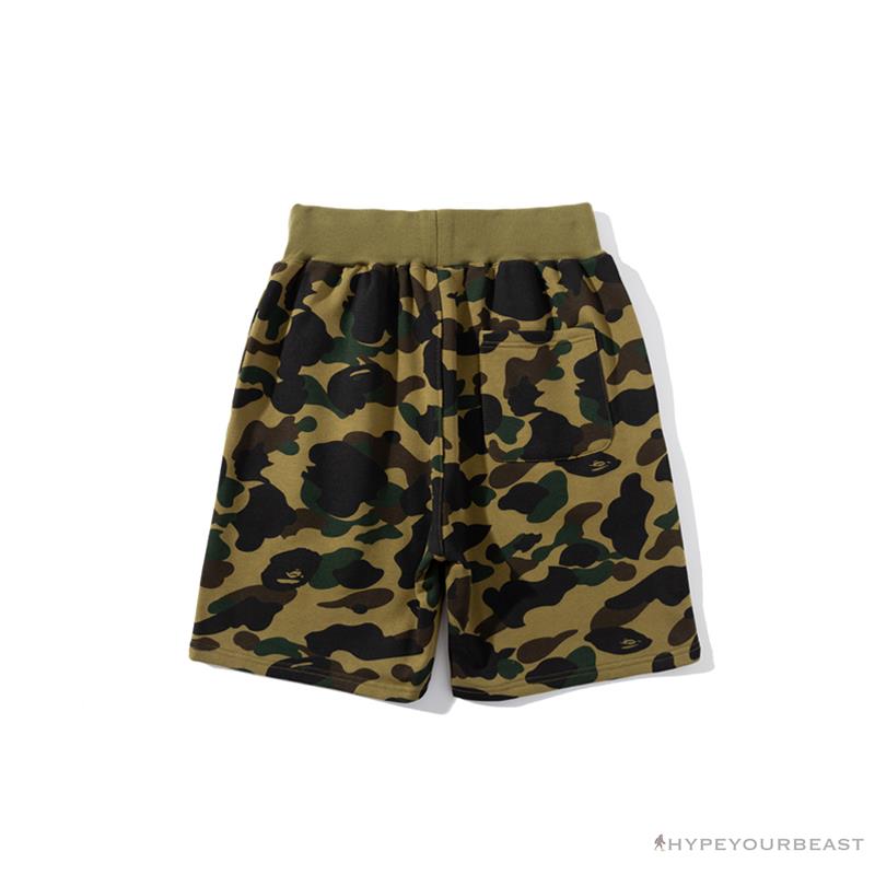 BAPE x READYMADE Tiger Head Foam Camouflage Shorts 'GREEN'