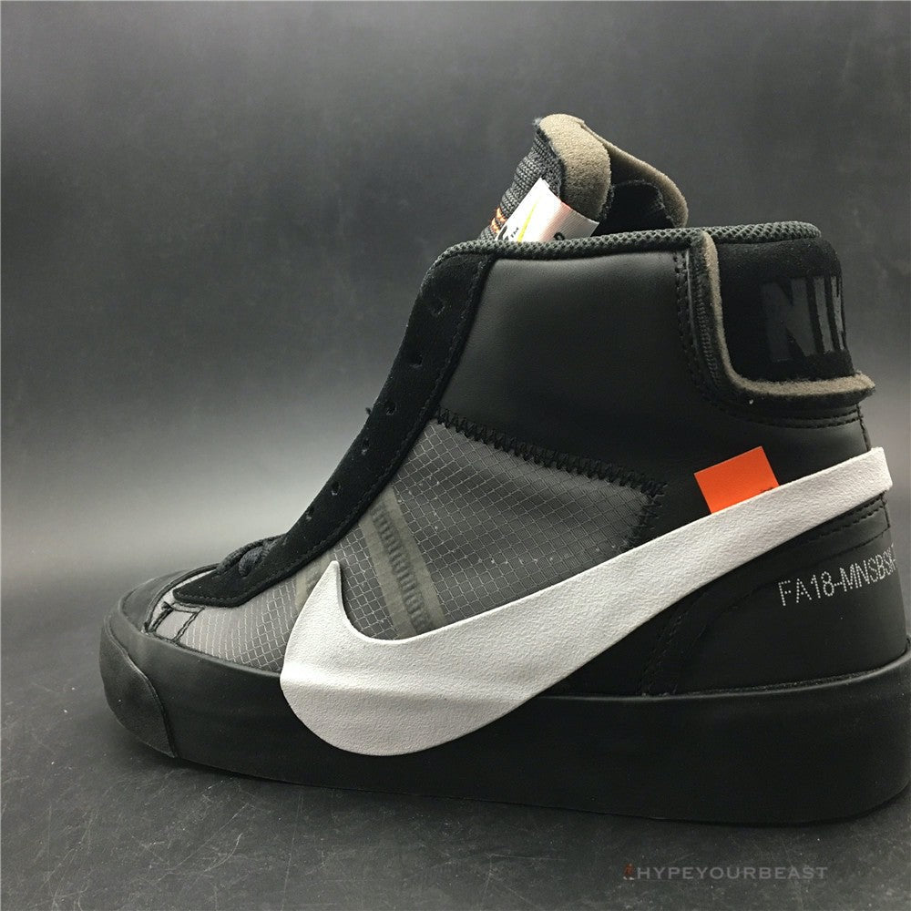 Off White X Nike Mid Blazer Black