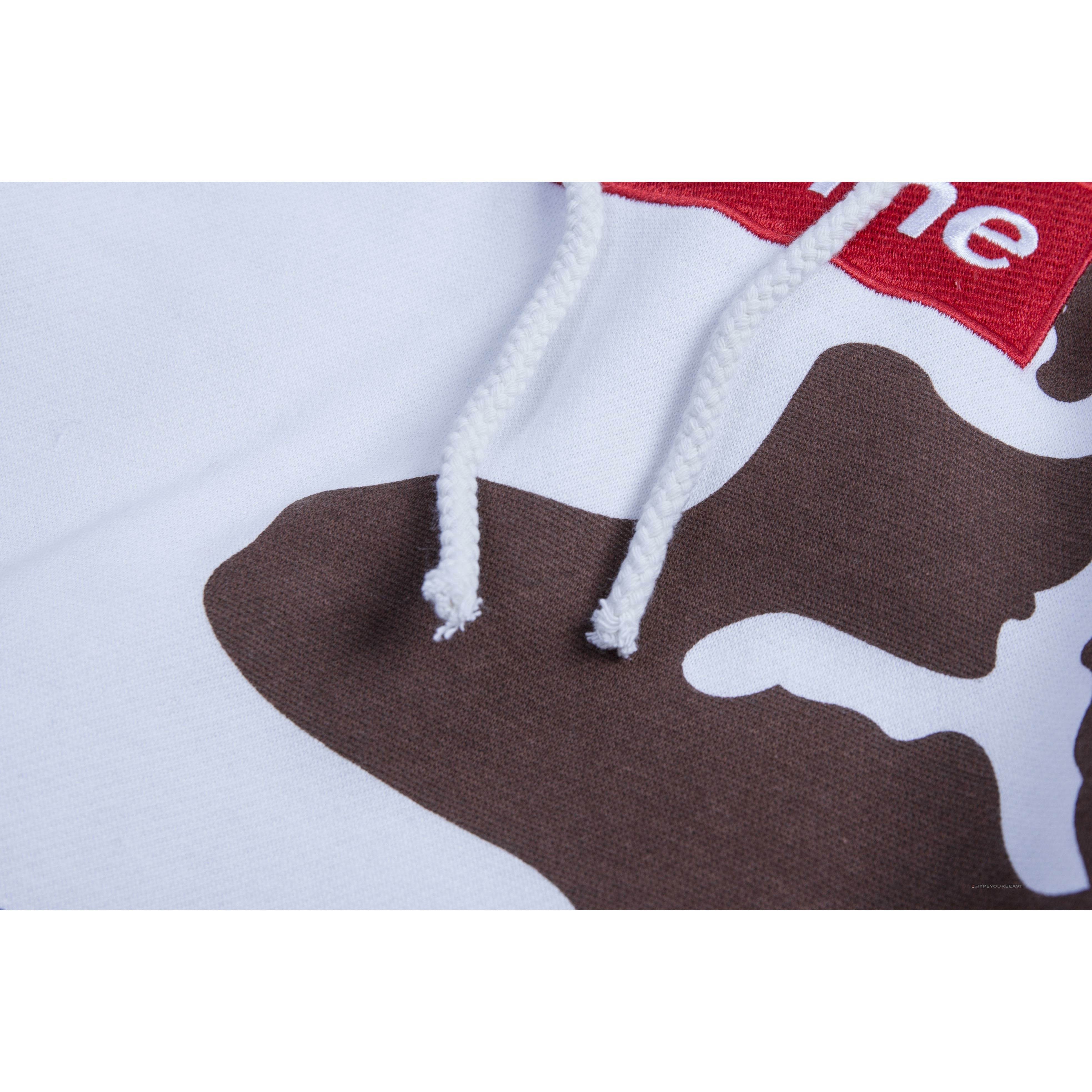 Supreme Camo Hoodie White Camouflage