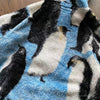 Supreme Penguins Hooded Fleece Jacket Blue