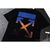 OFF-WHITE Gradient Classic Cross Arrow Tee Shirt 'BLACK'