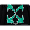 OFF-WHITE Green Arrow Hoodie 'BLACK'