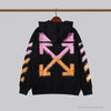 OFF-WHITE Pink Orange Arrow Hoodie 'BLACK'