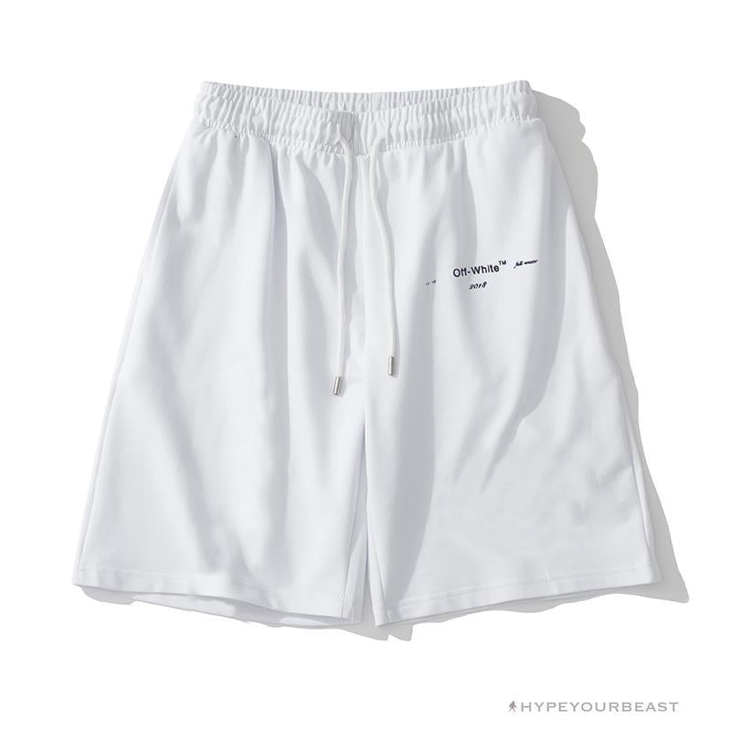 OFF-WHITE Dimensional Sketch Shorts 'WHITE'