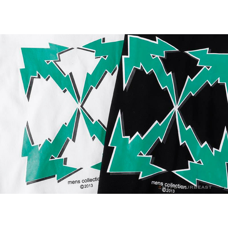 OFF-WHITE Green Arrow Hoodie 'WHITE'