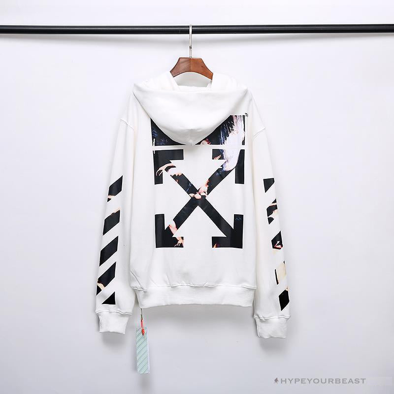 OFF-WHITE Angel Jesus Religious Print Hoodie 'WHITE'