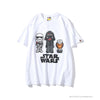 BAPE x Star Wars Collaboration Black Warrior Tee Shirt 'WHITE'